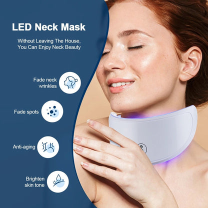 7 Colors Led Facial Mask With Neck Red Light Therapy Mask